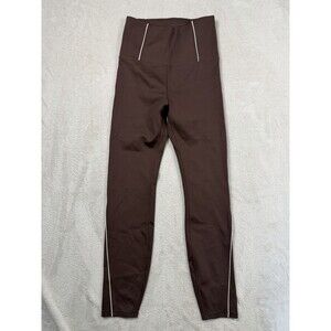 Vuori Evolve Lunar Legging Womens Small Crop Ankle High Rise Brown VW4003